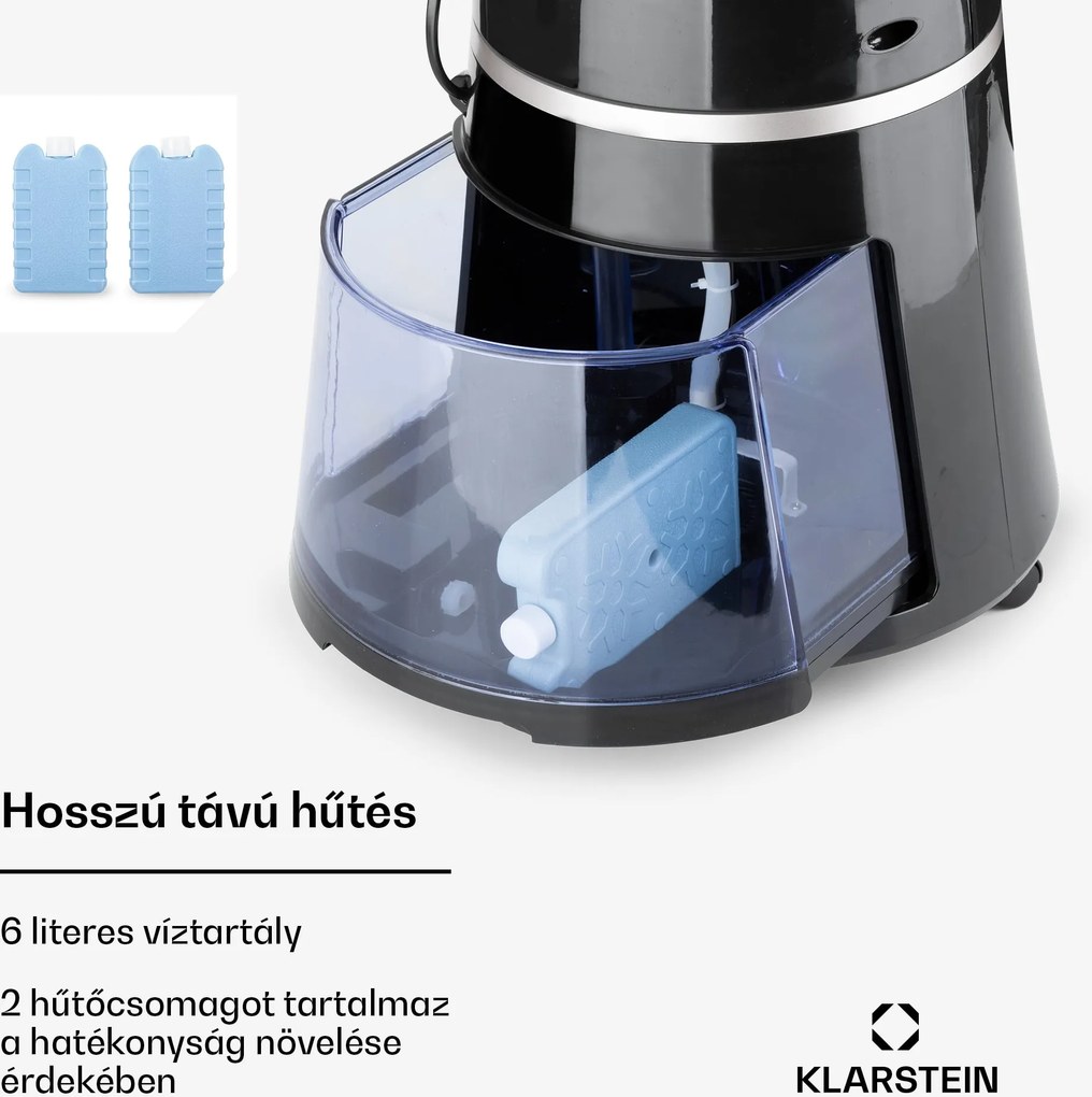 Klarstein Skyscraper Ice Smart, 4 az 1-ben, léghűtő és ventilátor, WiFi, 210m³/ó, távirányítóval