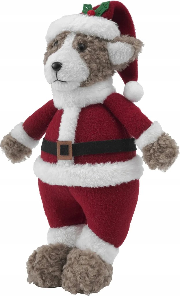 Plüss Maci 30 cm Karácsonyi Ruha Dekoráció Ajándék