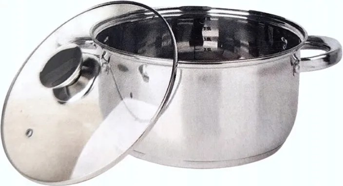 Hagyományos fazék üvegfedővel Smukee 3 l 20 cm