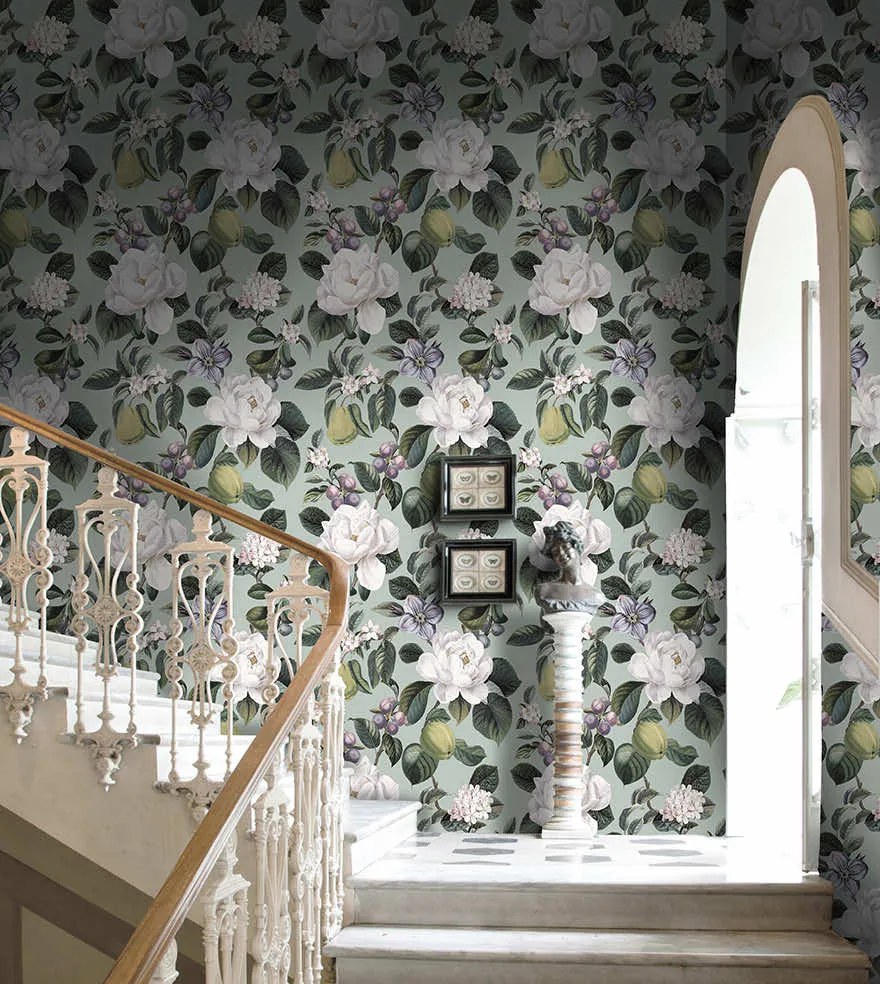 Holden Decor Tales of the Manor Pendula kék-lila gyümölcsös vlies tapéta – 91912