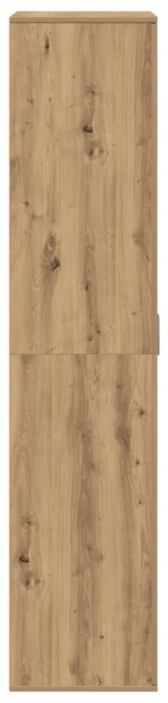 Highboard Kézműves Tölgy 80x39x178 cm Mérnöki Fa