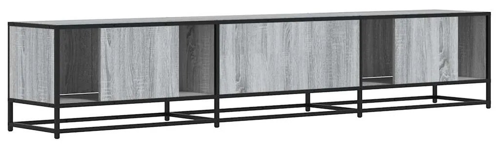 szürke sonoma színű szerelt fa TV-szekrény 210 x 35 x 41 cm