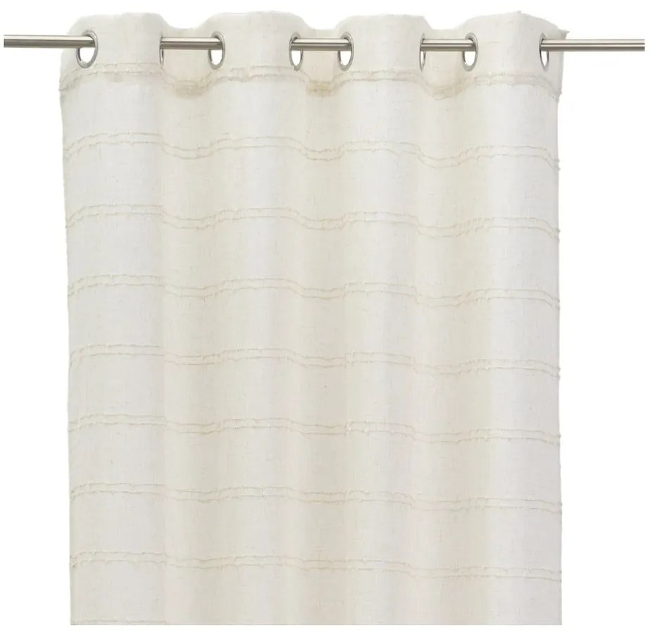 Bézs lenkeverék függöny 140x260 cm Nodes – Casa Selección
