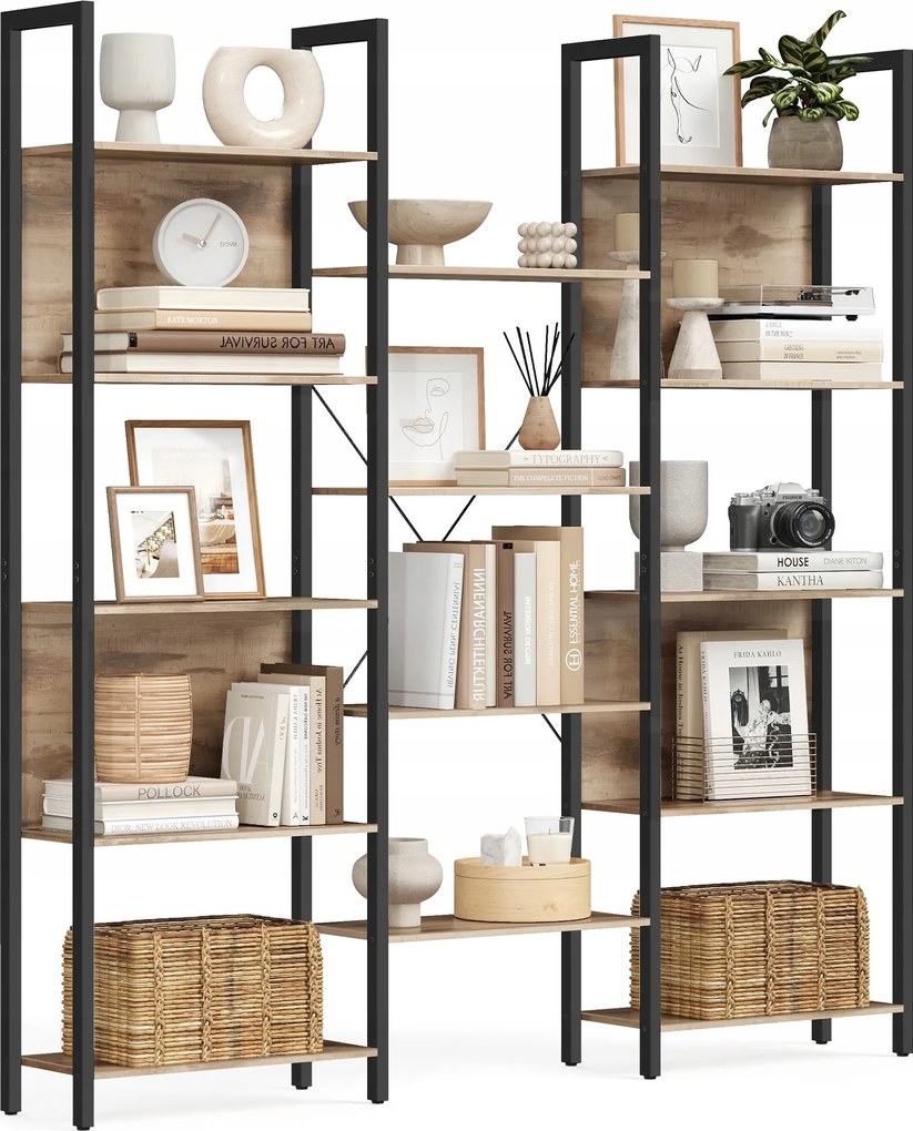 Nyitott könyvespolc 14 polc barna irodai iratdekoráció
