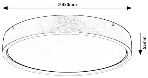 Rabalux 71289 - LED mennyezeti lámpa DEWSON LED/37W/230V