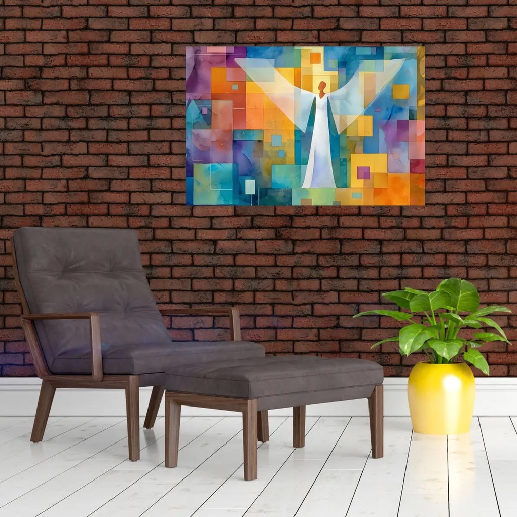 Kép - Geometrikus angyal (90x60 cm)