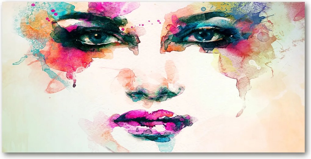 Fotótapéta üveg falra Női portré 140x70