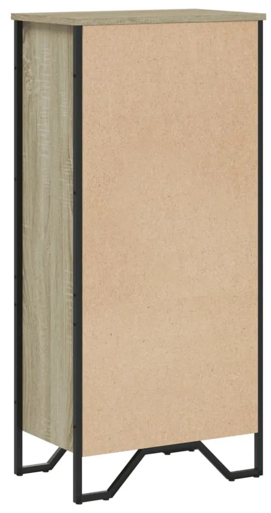 sonoma tölgy színű szerelt fa könyvszekrény 50 x 31 x 106 cm