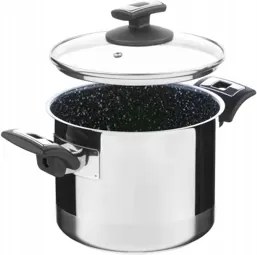 Fedős edény Kolimax Cerammax Pro Comfort fekete gránit, 18 cm, 3,0 l