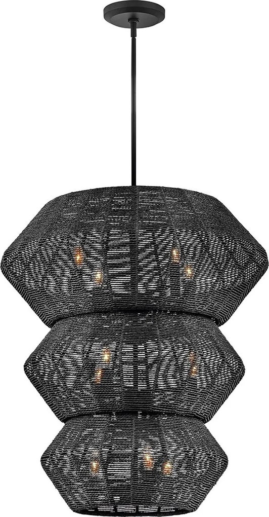 Quintiesse modern boho csillár luca fekete elsqn-luca-10p-bk-bk