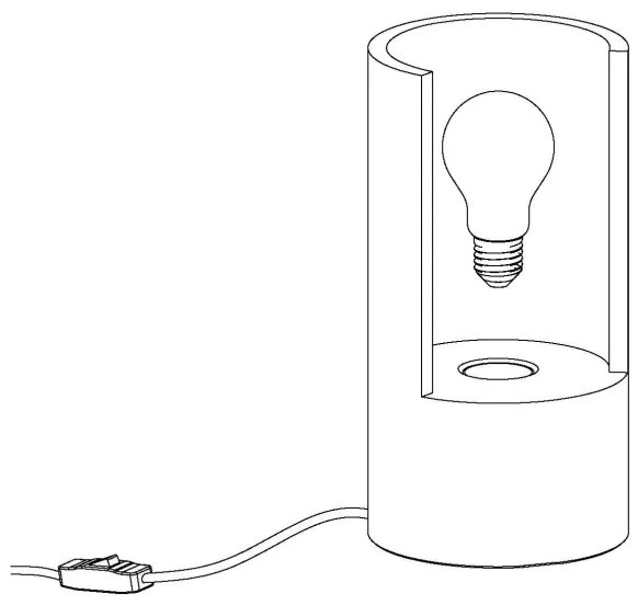 Eglo 49111 - Asztali lámpa LYNTON 1xE27/60W/230V