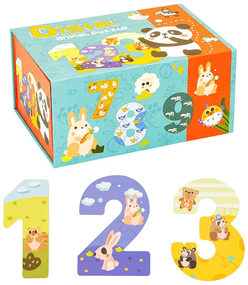 Fa puzzle számokkal