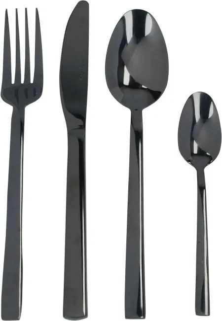 Ciara Diseno evőeszközkészlet, 16 darabos, fekete