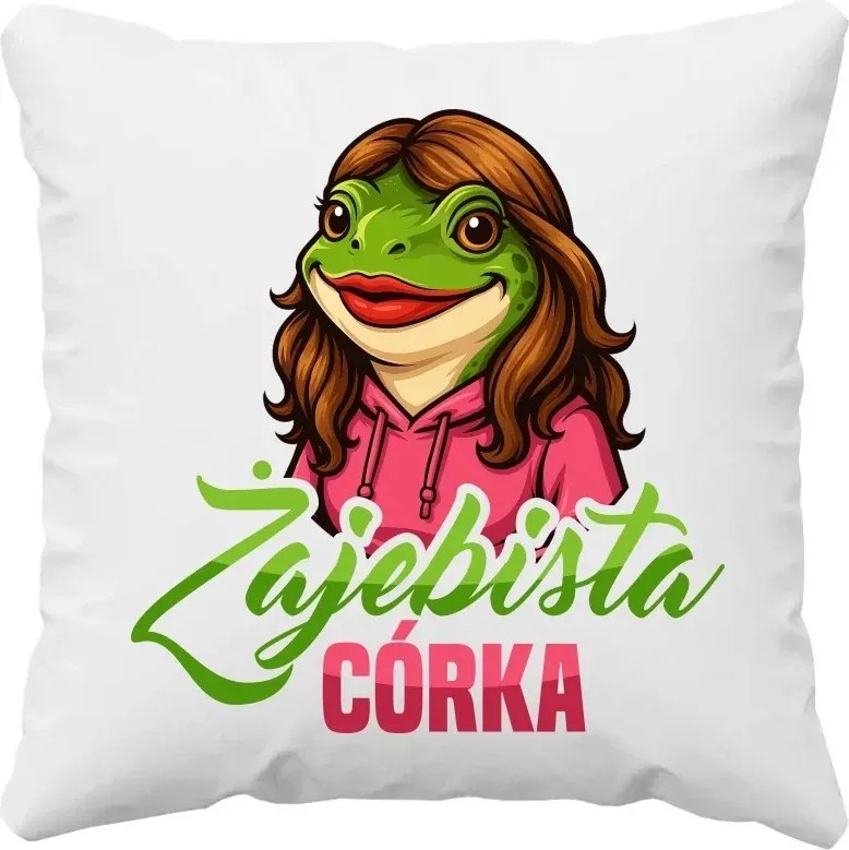 Békás lány Párna Ajándék Lányának