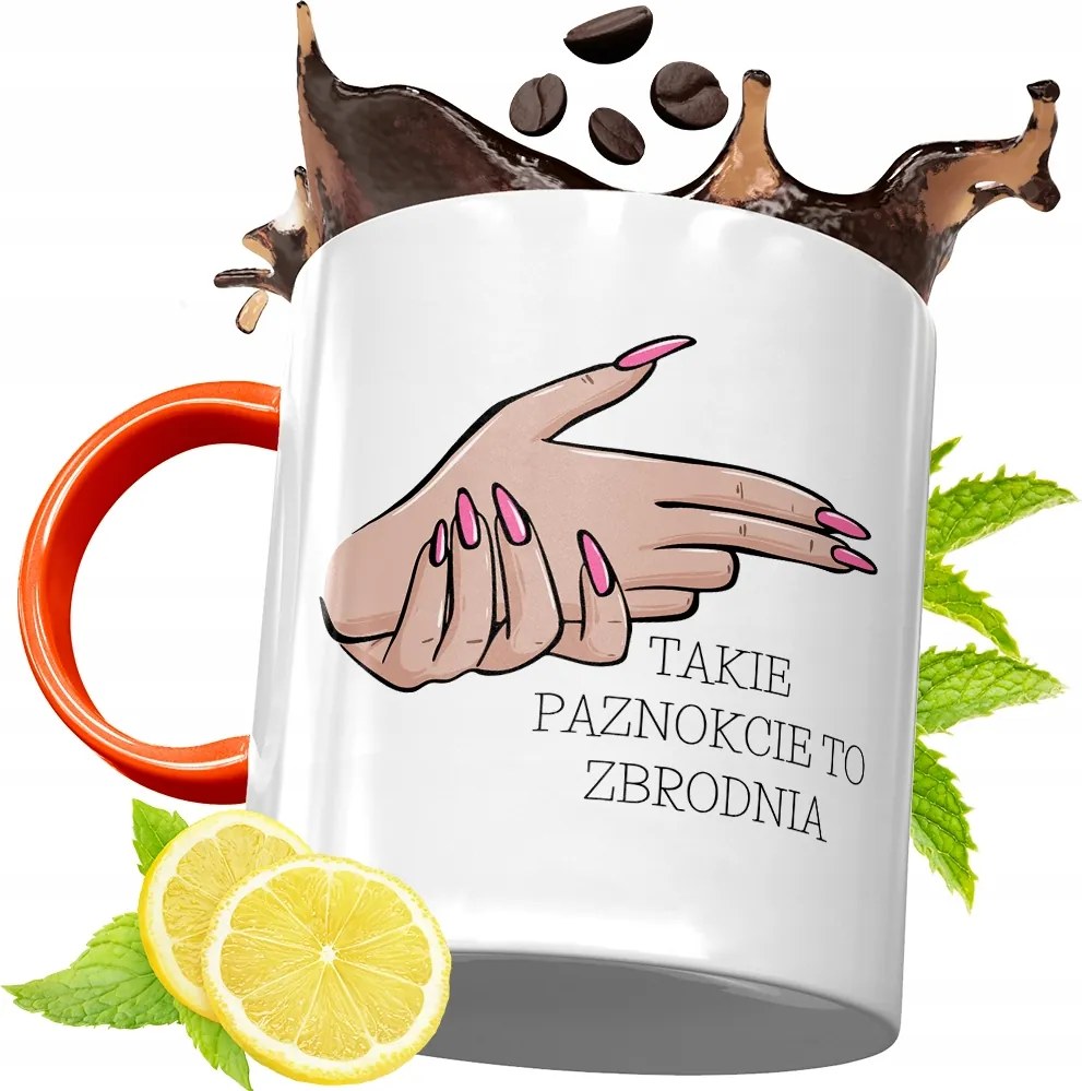 Narancssárga Bögre Kozmetikusnak Ajándék fényképes nyomattal