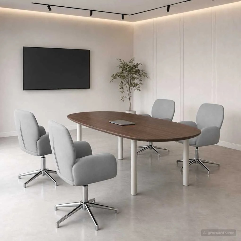 vidaXL Forgós Íróasztali Székek 4 db 54 x 58 x 90 cm Világosszürke