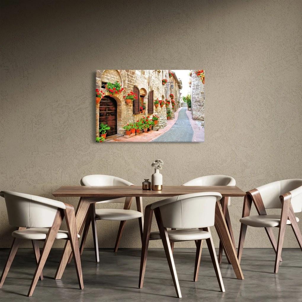 Kép - festői olasz sikátor (90x60 cm)