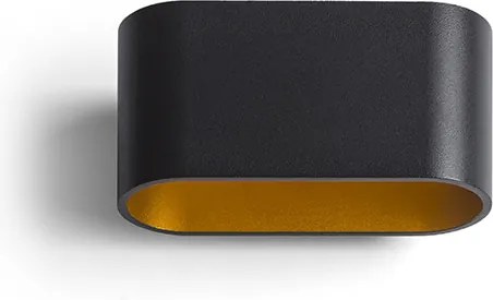 RENDL MARIO matná černá/zlatá 230V LED G9 5W