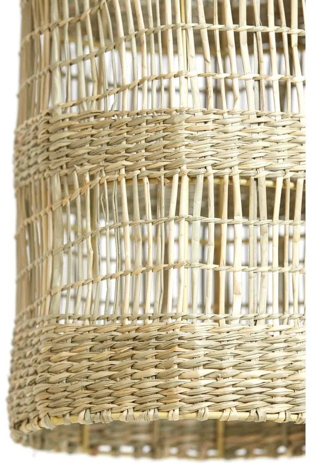 Natúr színű függőlámpa tengerifű búrával ø 20 cm Latika – Light &amp; Living