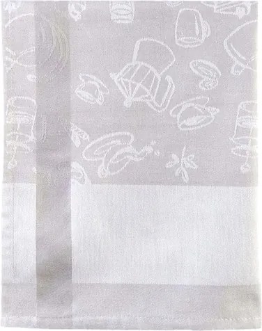 Konyhai törlőkendő pamut 50x70 hamuszürke