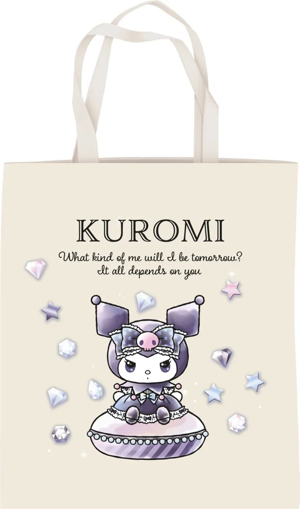 Hello Kitty Kuromi Diamond vászontáska, bevásárlótáska 44 cm