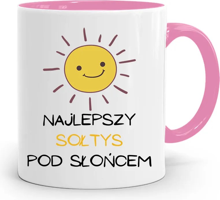 Soltésznak Rózsaszín Bögre A Legjobb A Nap Alatt fényképes nyomtatással