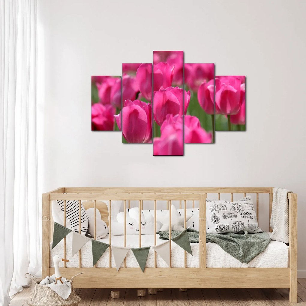 Kép - Rózsaszín tulipánok (150x105 cm)