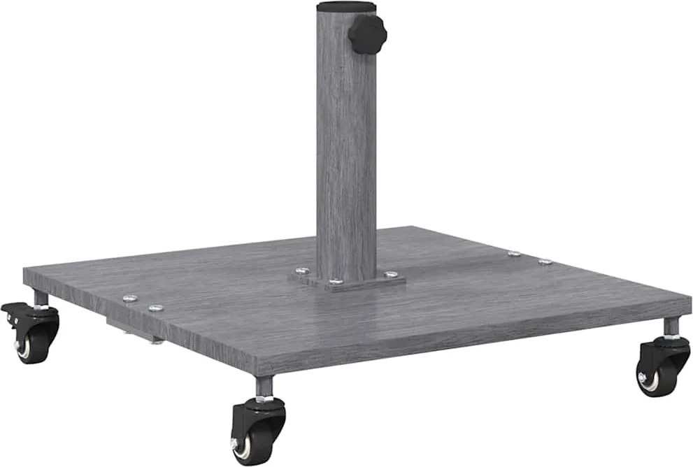 vidaXL Napernyőtalp Sötét Szürke Fa Hatás 45 x 45 x 31,5 cm