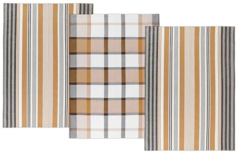 Bellatex Konyhai törölköző Csík, 50 x 70 cm, 3db-os szett