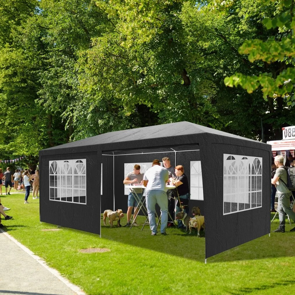 NEAPOL rendezvénysátor, 3x6m, antracit Jurhan