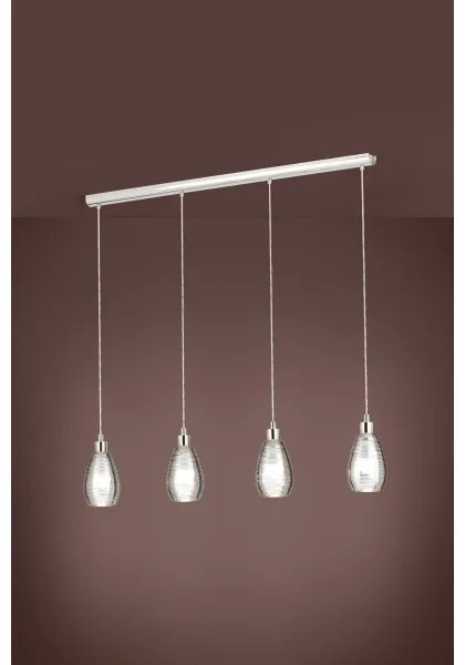 Eglo 39504 - Csillár zsinóron SIRACUSA 4xE27/60W/230V