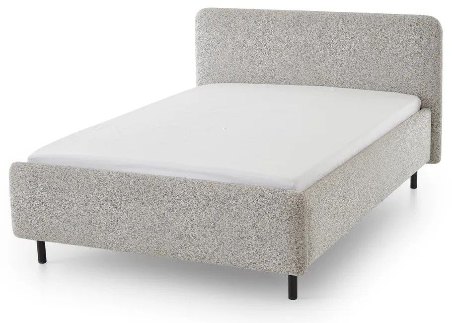 Bézs kárpitozott franciaágy ágyrács nélkül 180x200 cm Primo – Meise Möbel