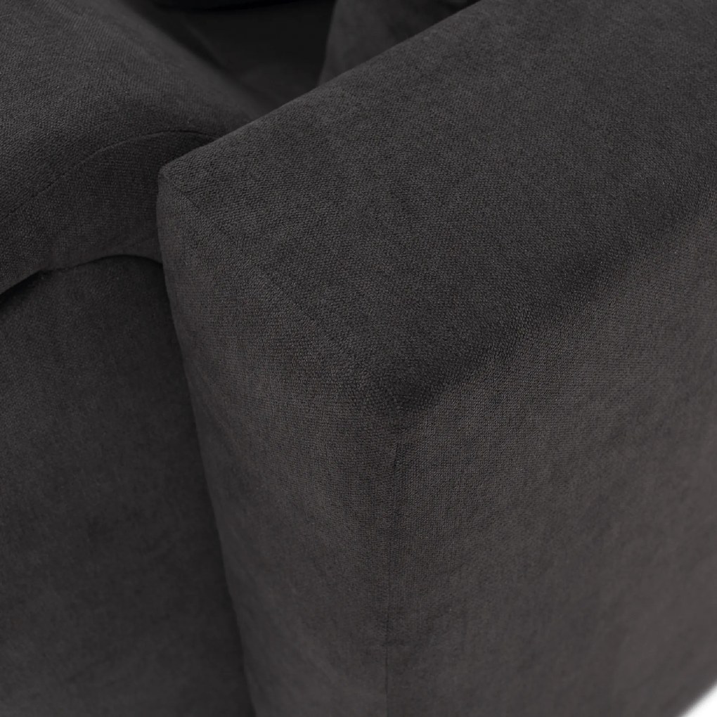 Ülőgarnitúra, szürkésbarna/sárga, szövet, balos, BRATO