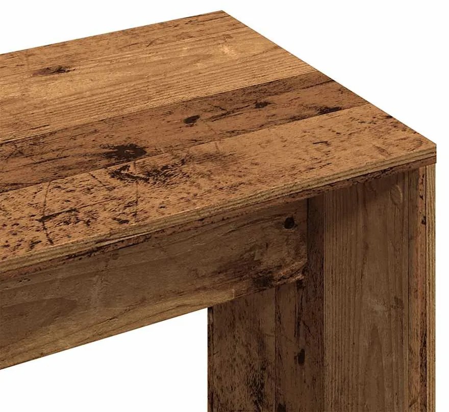 öltözőszék Régi fa 70x35x45 cm Gépelt fa