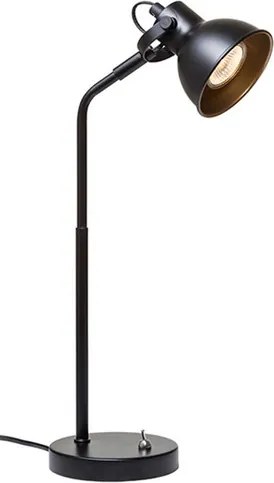 RENDL ROSITA asztali lámpa fekete/aranysárga 230V LED GU10 9W
