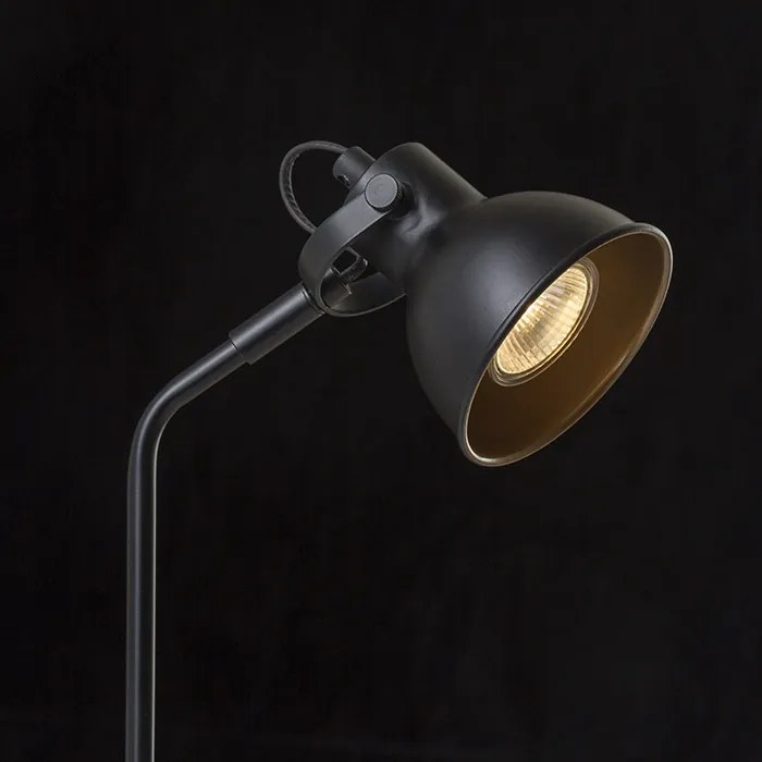 RENDL ROSITA stolní černá/zlatá 230V LED GU10 9W