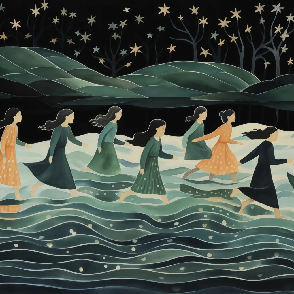 Poszter 30x30cm Éjszakai körmenet