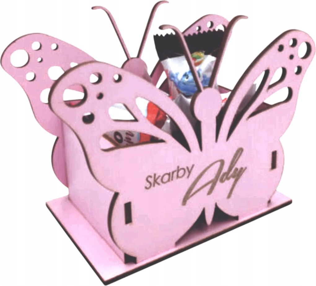 Doboz Édességeknek Apróságoknak Gyerekeknek tároló Szervező Pillangó