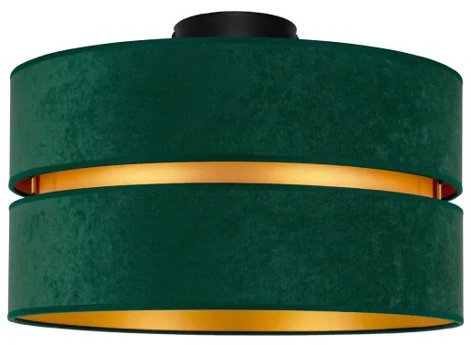 Duolla - Mennyezeti lámpa DUO 1xE27/40W/230V átm. 40 cm zöld/arany