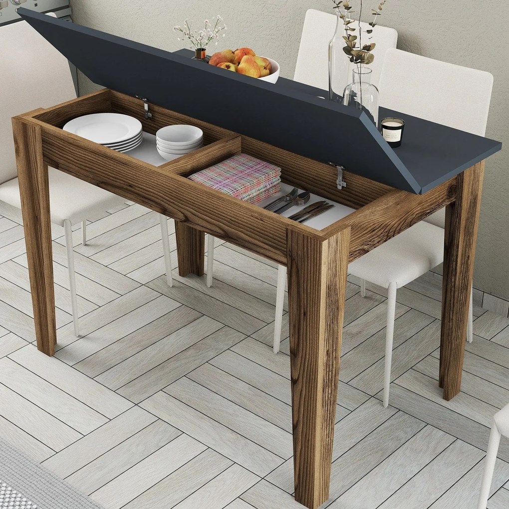 Étkező asztal Kiev 504 - Walnut, Anthracite