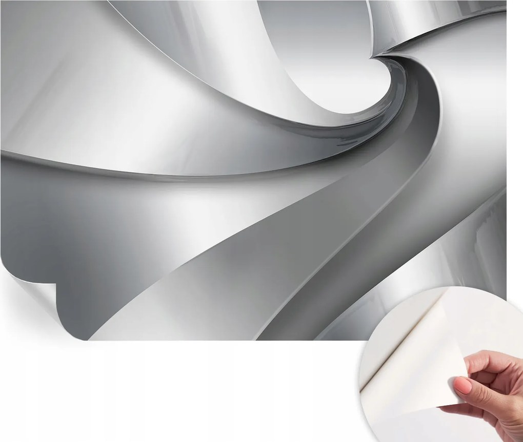 Öntapadós tapéta Fali furnér 3D hatás Geometrikus spirálok 104x70