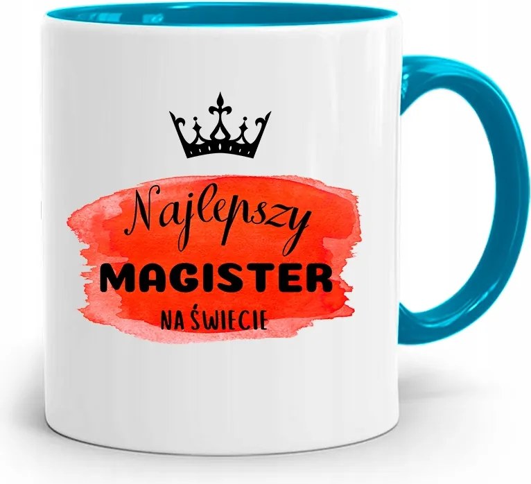 Mesterképzési Bögre Kék Születésnapi Ajándék fényképes nyomtatással