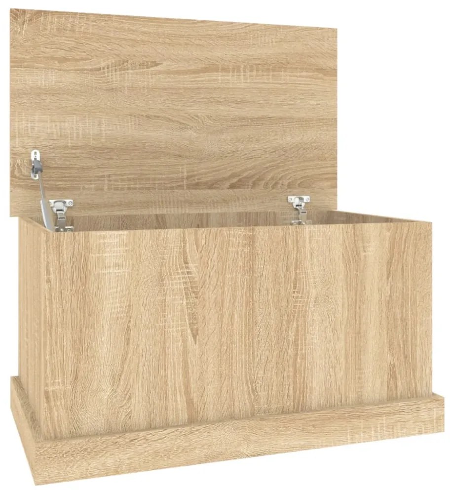 sonoma tölgyfa tárolóláda 70 x 40 x 38 cm rétegelt fa