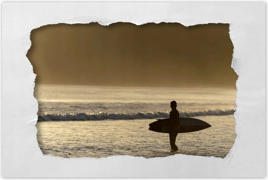 Poszterek 120x80 Szörfös a playa venao-n