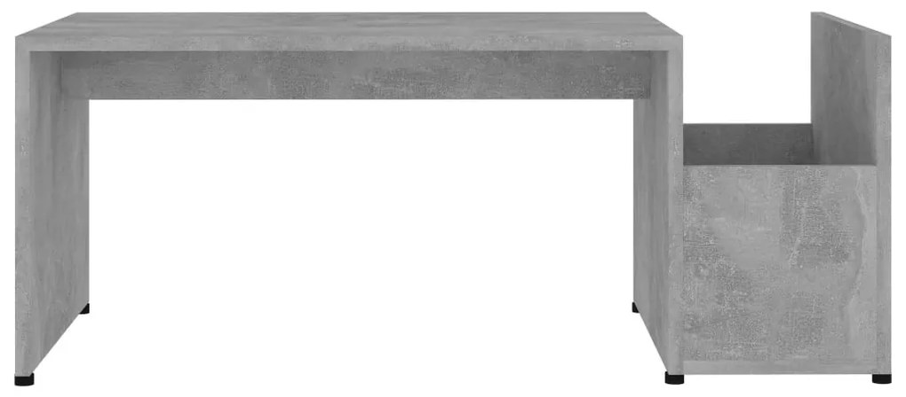 Betonszürke szerelt fa dohányzóasztal 90 x 45 x 35 cm