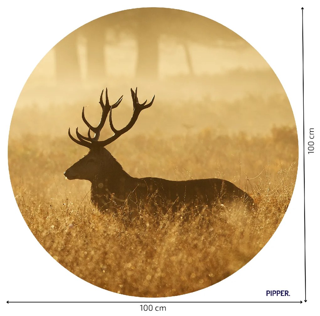 PIPPER. Kör alakú falmatrica "Szarvas 3" Méret: 100cm