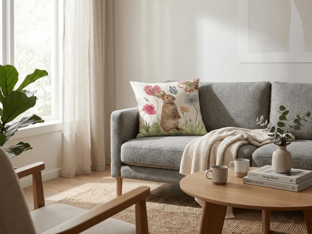 LUNBELLE len párnahuzat 45x45 cm, színes kivitel