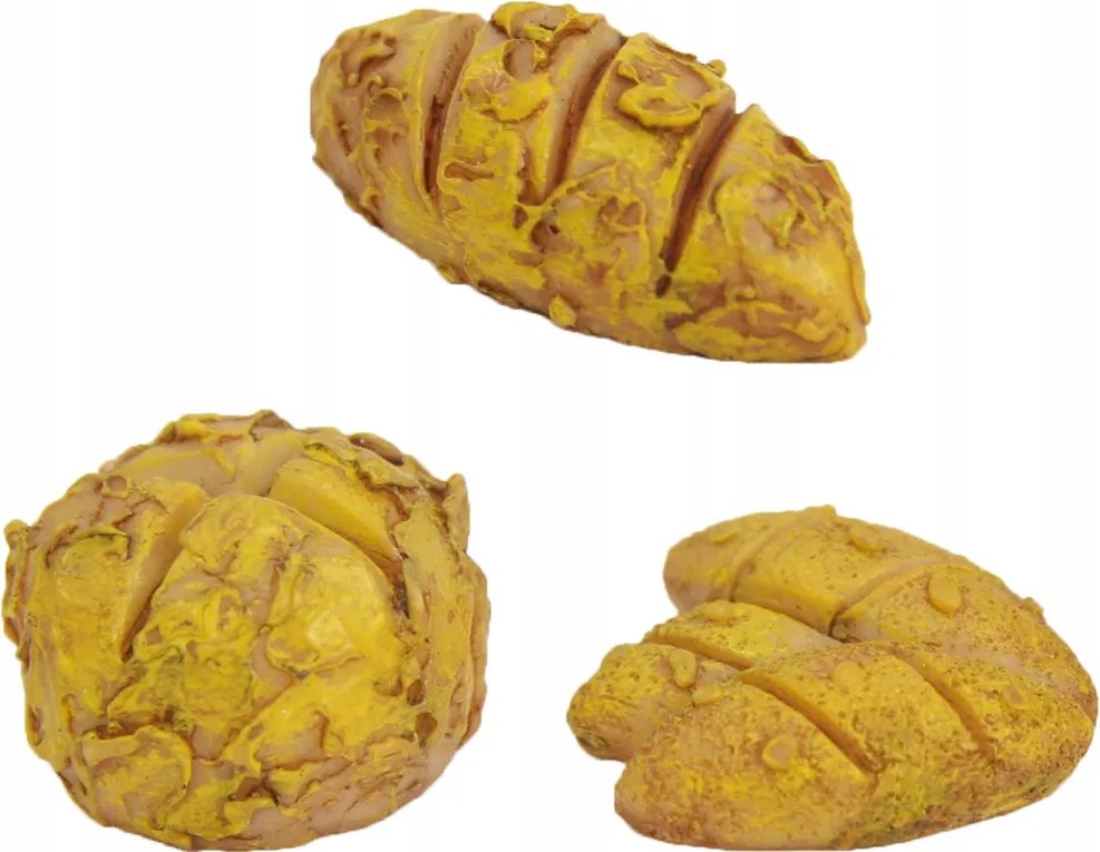 3 db betlehem dekorációs kenyér zsemle 9-18cm magas figurákhoz
