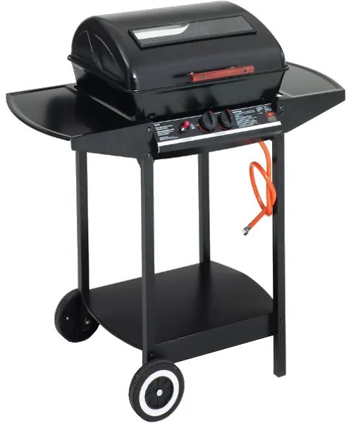 LANDMANN LÁVAKÖVES GÁZGRILL 2 OSZTOTT ÉGŐVEL 2X2,5KW 84X100X52CM ACÉL ÉGŐFEJ