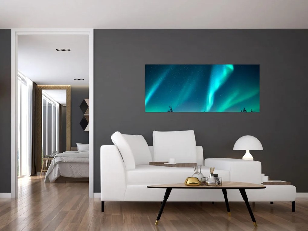 Kép - Aurora Borealis (120x50 cm)